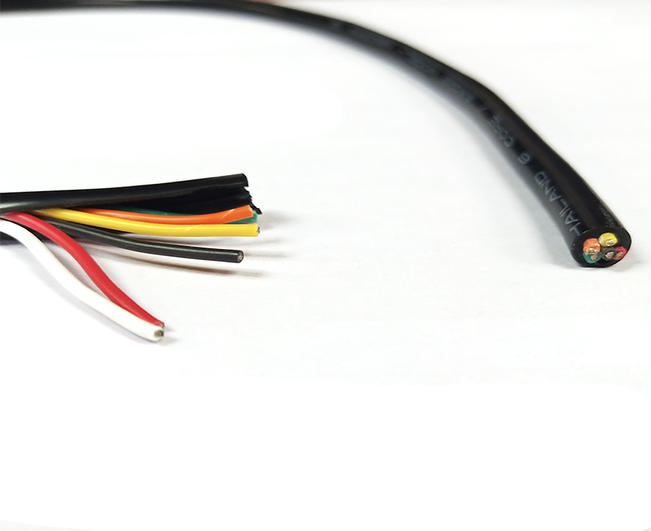 6 Core PVC 22 awg Wire Cable, Tinned Copper Flexible Electrical Wires 2