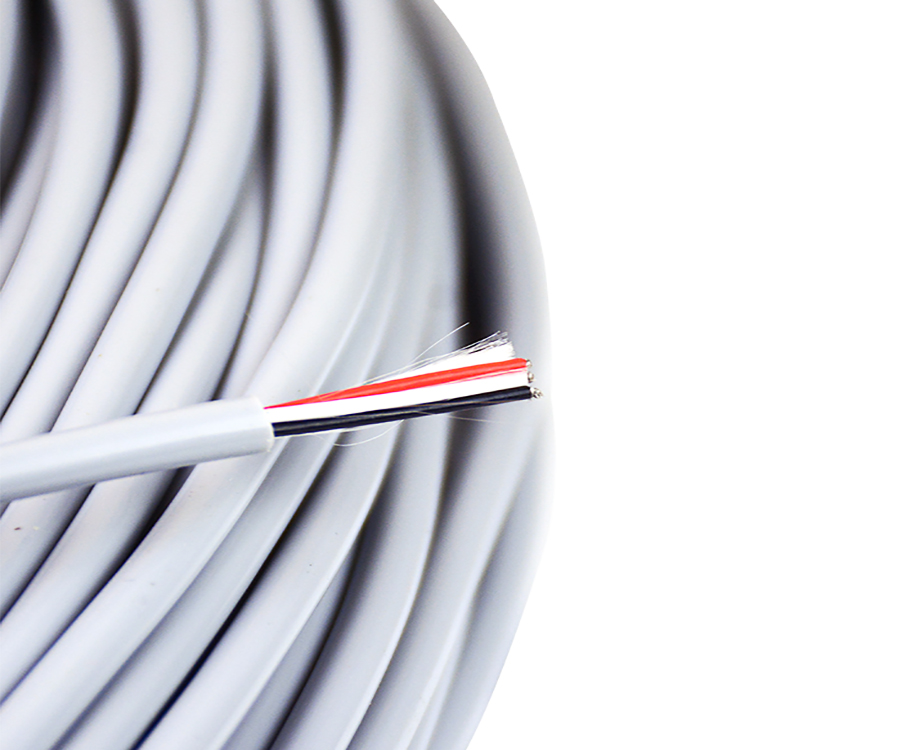 3 Core12 awg Grey FEP Coated Silicone Insulated Cable 3